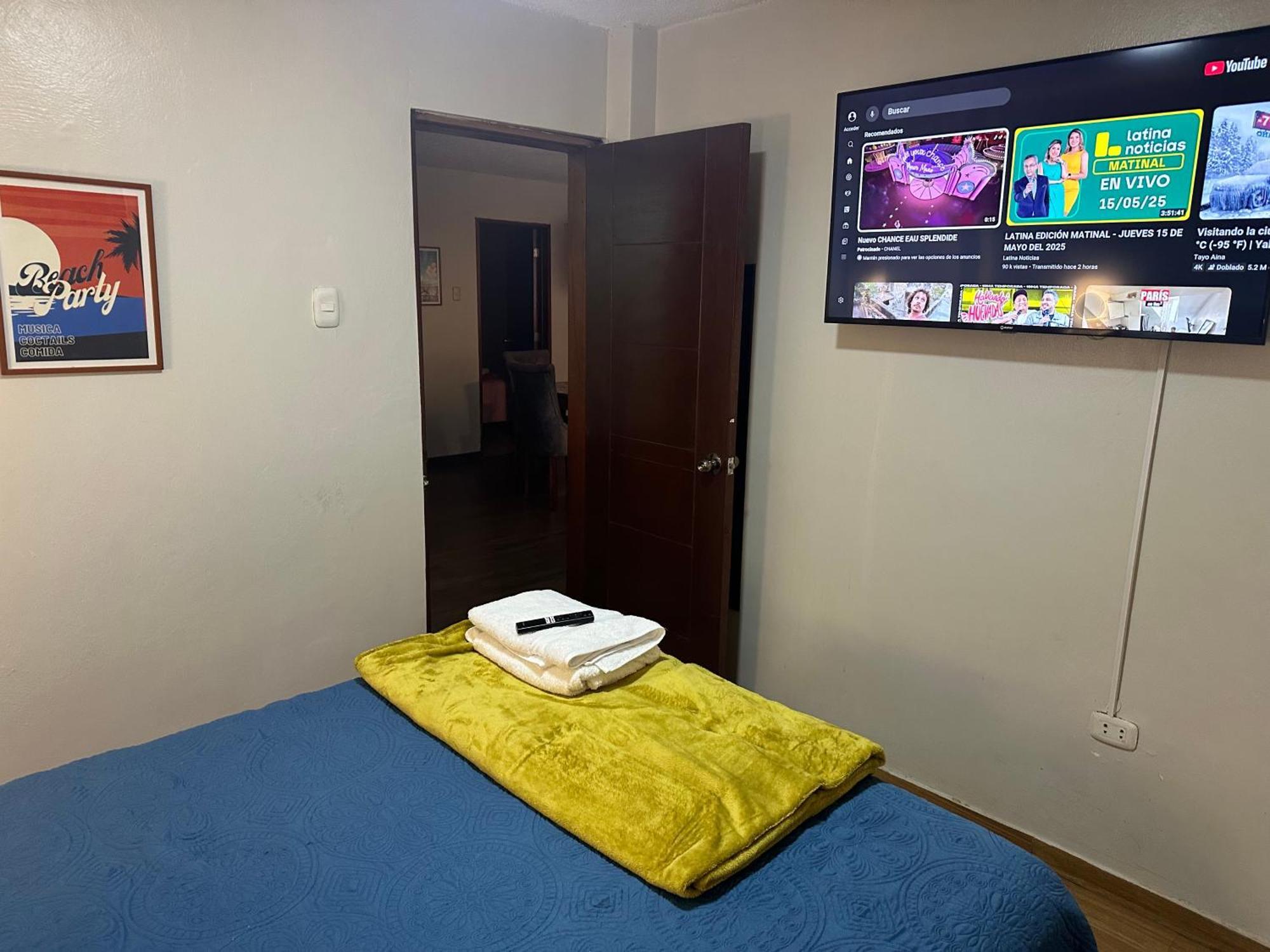 Hermoso Depa Amoblado 3Camas Wifi Terraza Лима Экстерьер фото